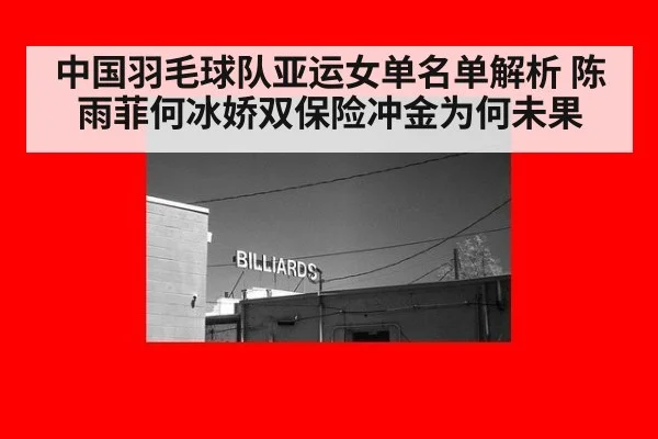 中国羽毛球队亚运女单名单解析 陈雨菲何冰娇双保险冲金为何未果